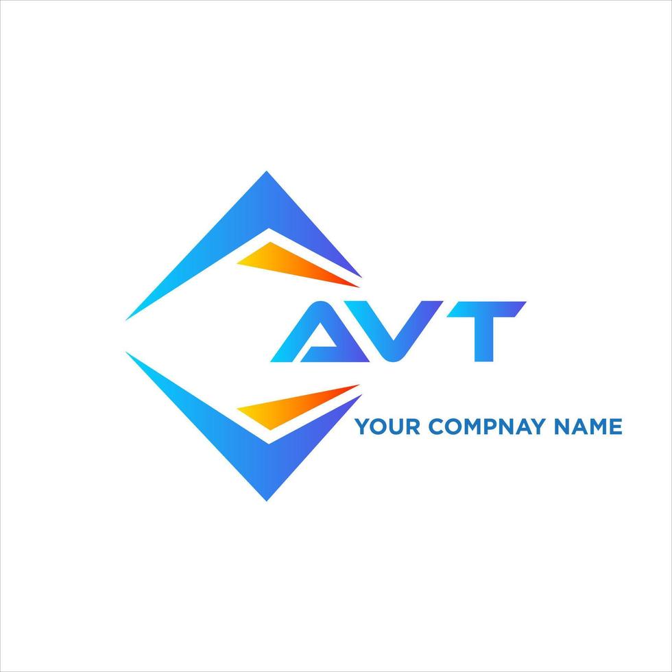 avt abstrakt Technologie Logo Design auf Weiß Hintergrund. avt kreativ Initialen Brief Logo Konzept. vektor