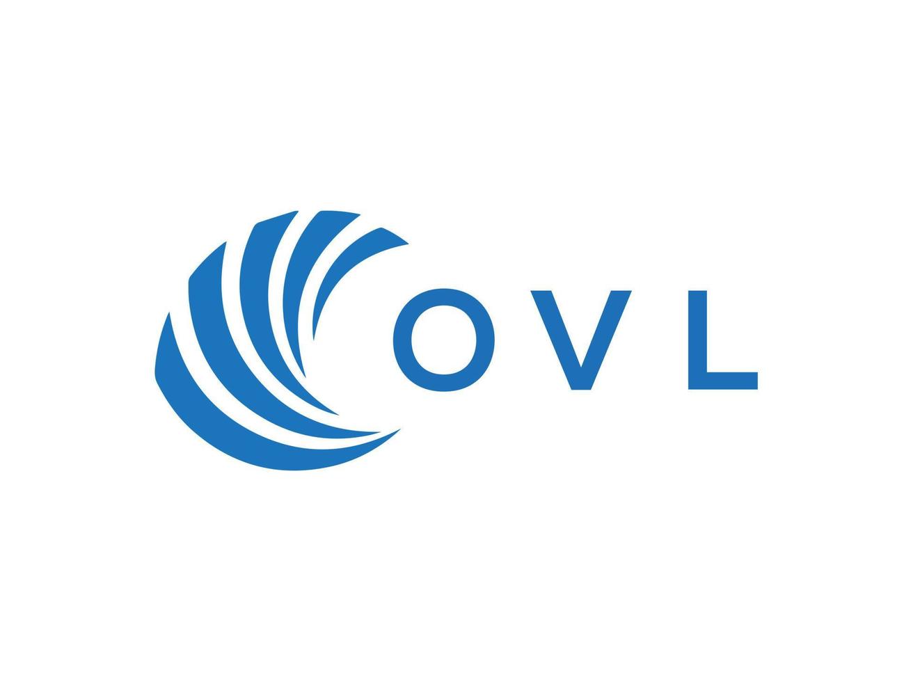 ovl brev logotyp design på vit bakgrund. ovl kreativ cirkel brev logotyp begrepp. ovl brev design. vektor