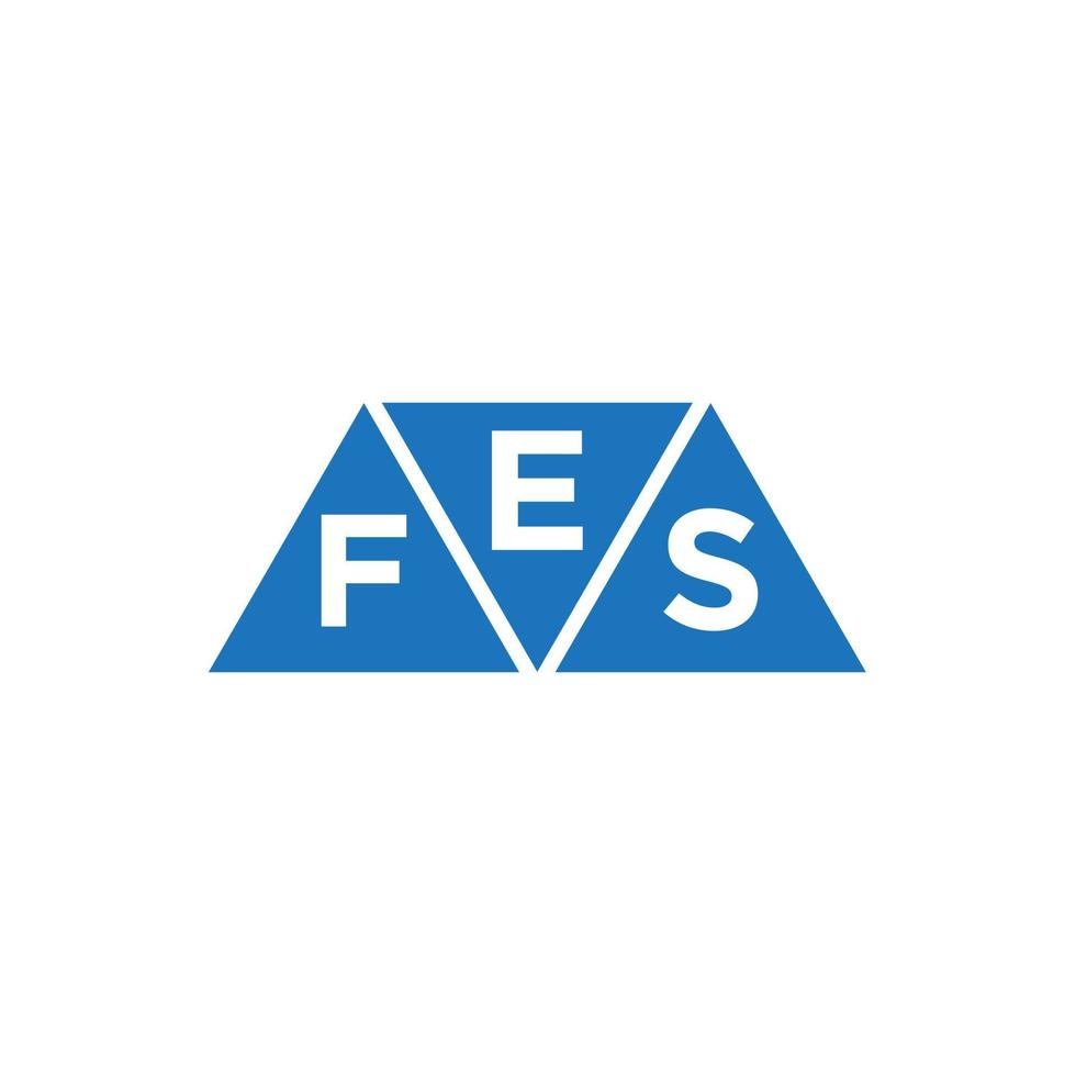 efs triangel form logotyp design på vit bakgrund. efs kreativ initialer brev logotyp begrepp. vektor