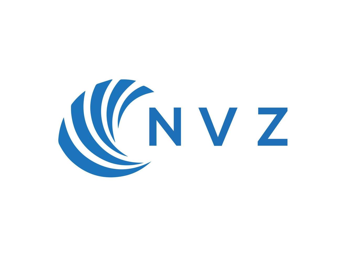 nvz Brief Logo Design auf Weiß Hintergrund. nvz kreativ Kreis Brief Logo Konzept. nvz Brief Design. vektor