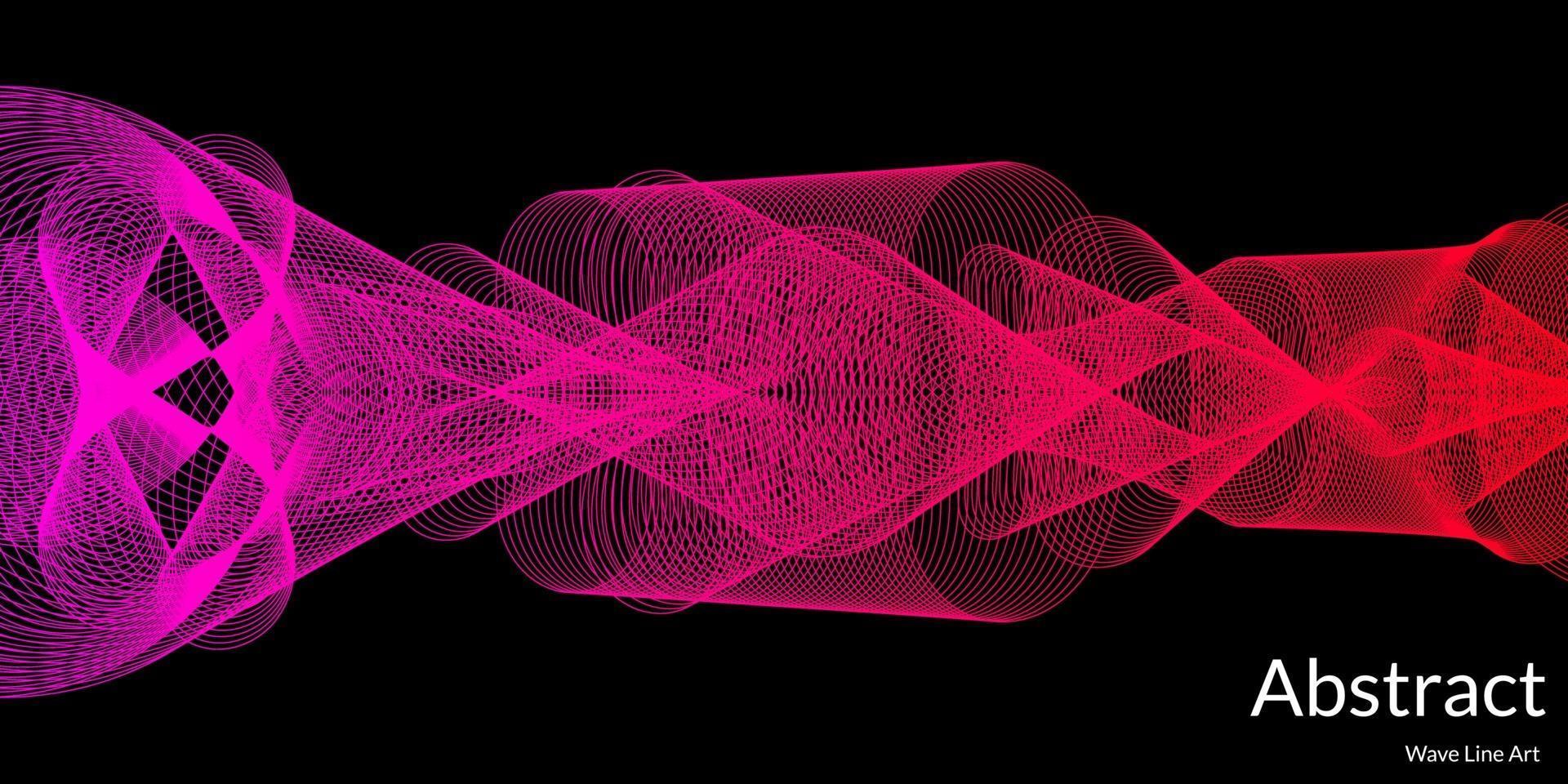 moderner abstrakter Hintergrund mit Wellenlinien bunt vektor