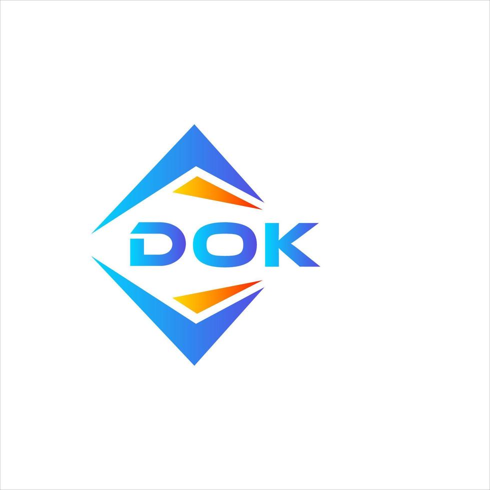 dok abstrakt teknologi logotyp design på vit bakgrund. dok kreativ initialer brev logotyp begrepp. vektor