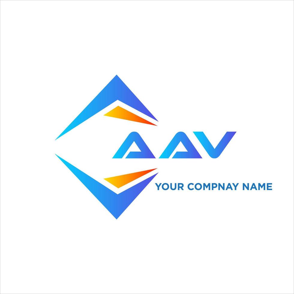 aav abstrakt teknologi logotyp design på vit bakgrund. aav kreativ initialer brev logotyp begrepp. vektor