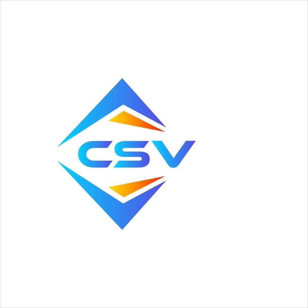 csv abstrakt Technologie Logo Design auf Weiß Hintergrund. csv kreativ Initialen Brief Logo Konzept. vektor