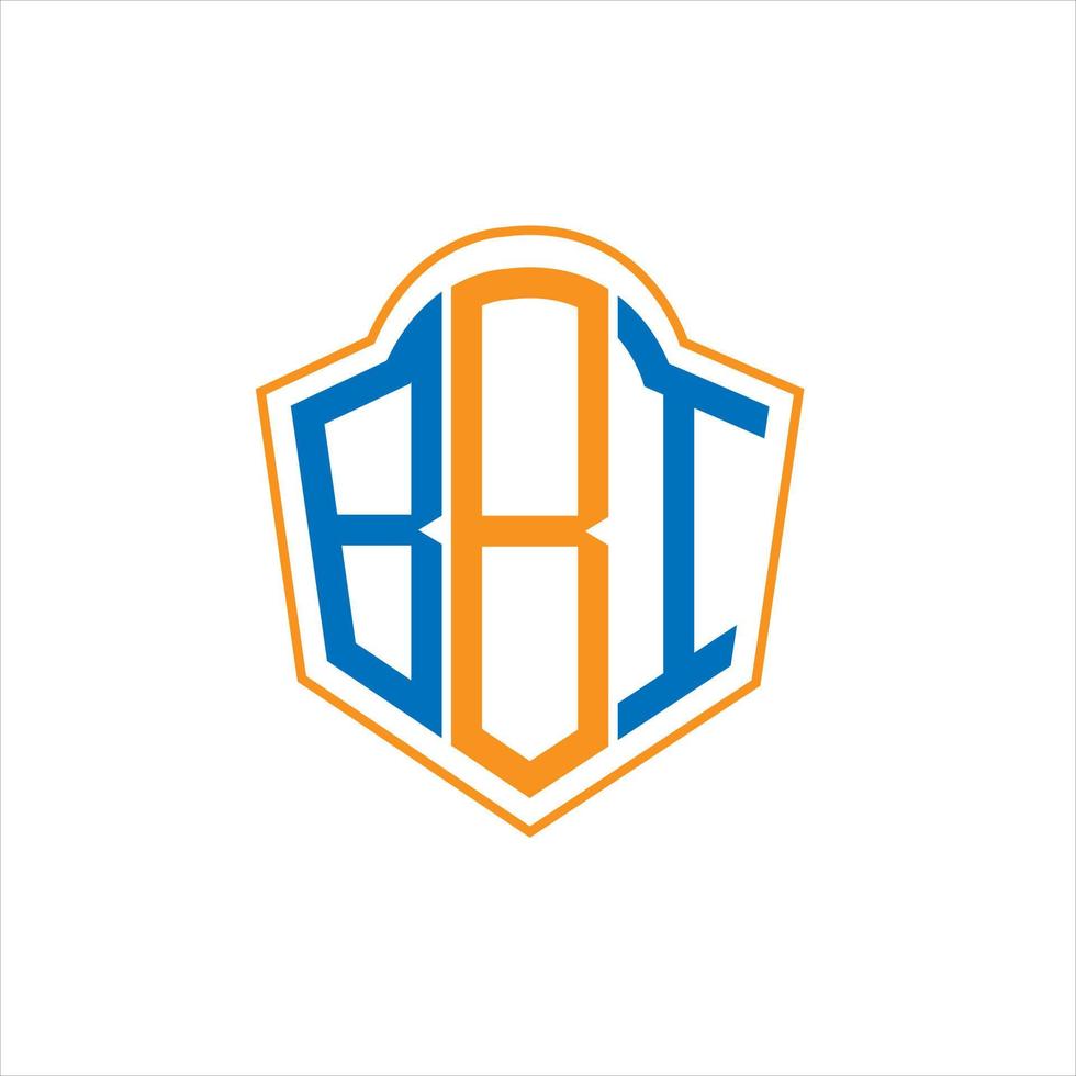 bbi abstrakt monogram skydda logotyp design på vit bakgrund. bbi kreativ initialer brev logotyp. vektor