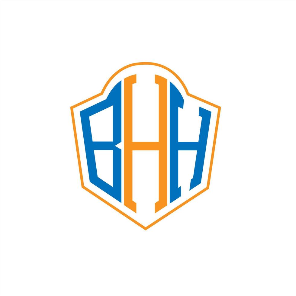 bhh abstrakt Monogramm Schild Logo Design auf Weiß Hintergrund. bhh kreativ Initialen Brief Logo. vektor