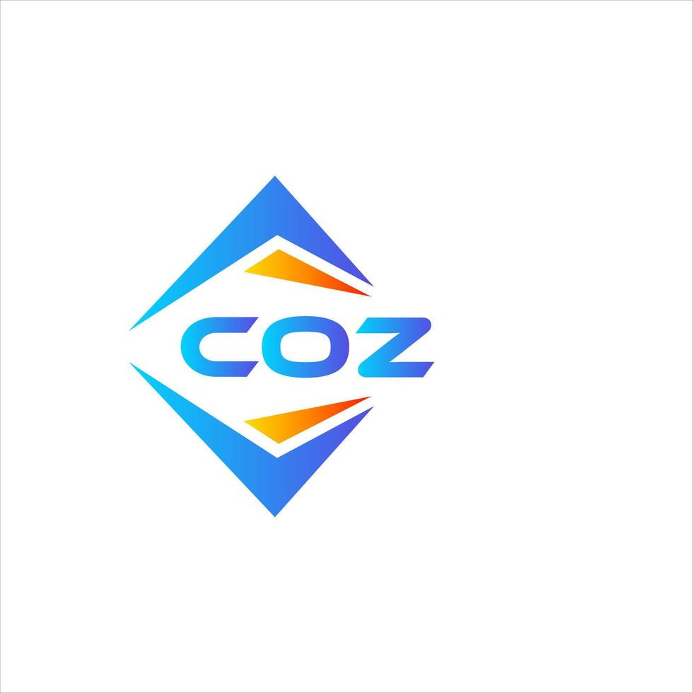 coz abstrakt teknologi logotyp design på vit bakgrund. coz kreativ initialer brev logotyp begrepp. vektor