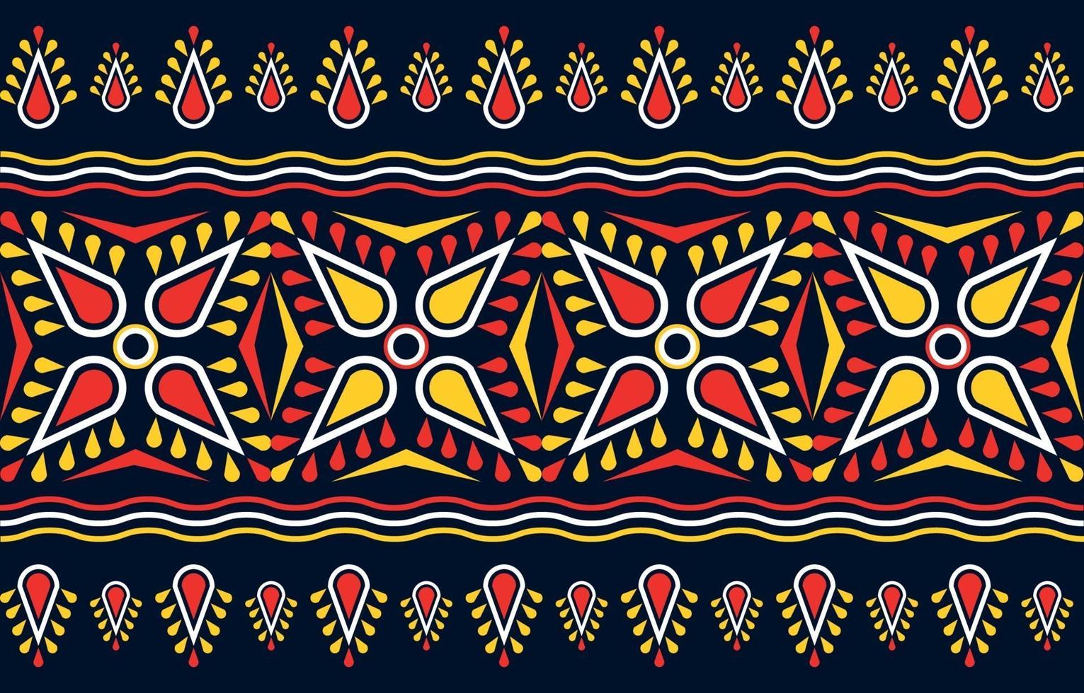 geometriska etniska mönster traditionell design vektor