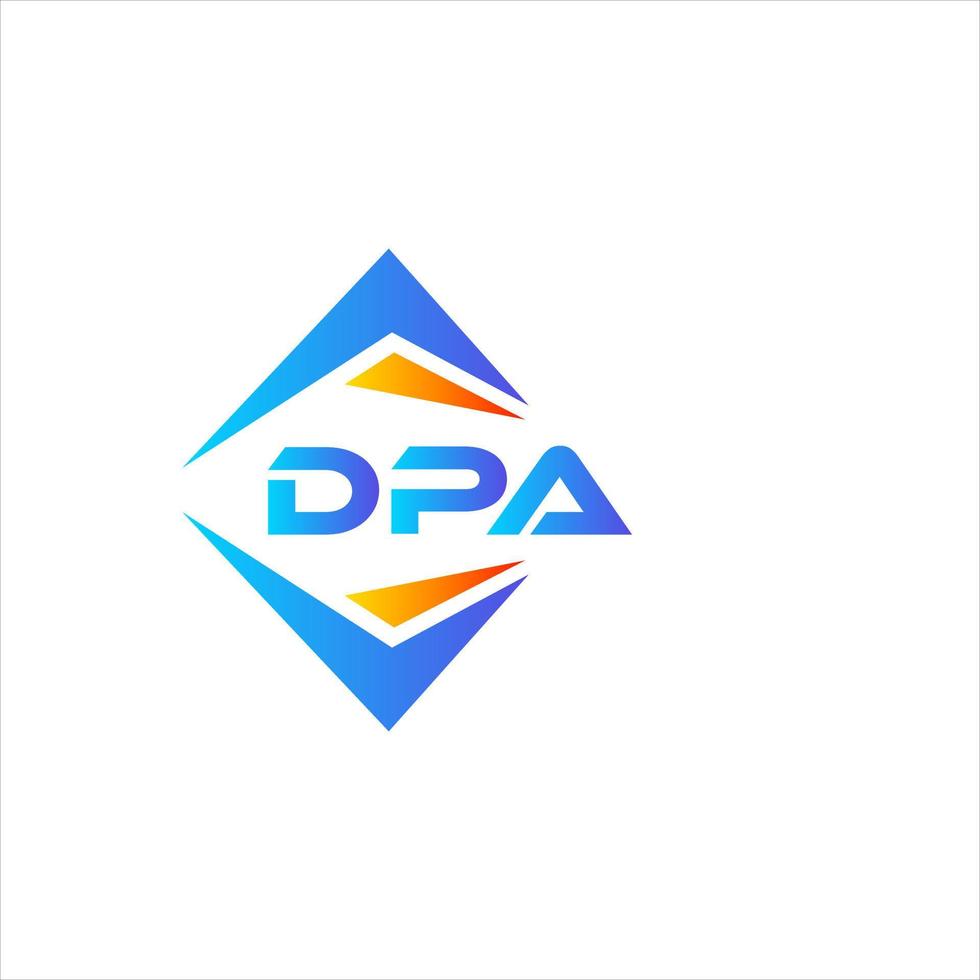 dpa abstrakt Technologie Logo Design auf Weiß Hintergrund. dpa kreativ Initialen Brief Logo Konzept. vektor