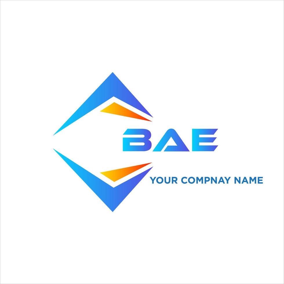 bae abstrakt Technologie Logo Design auf Weiß Hintergrund. bae kreativ Initialen Brief Logo Konzept. vektor