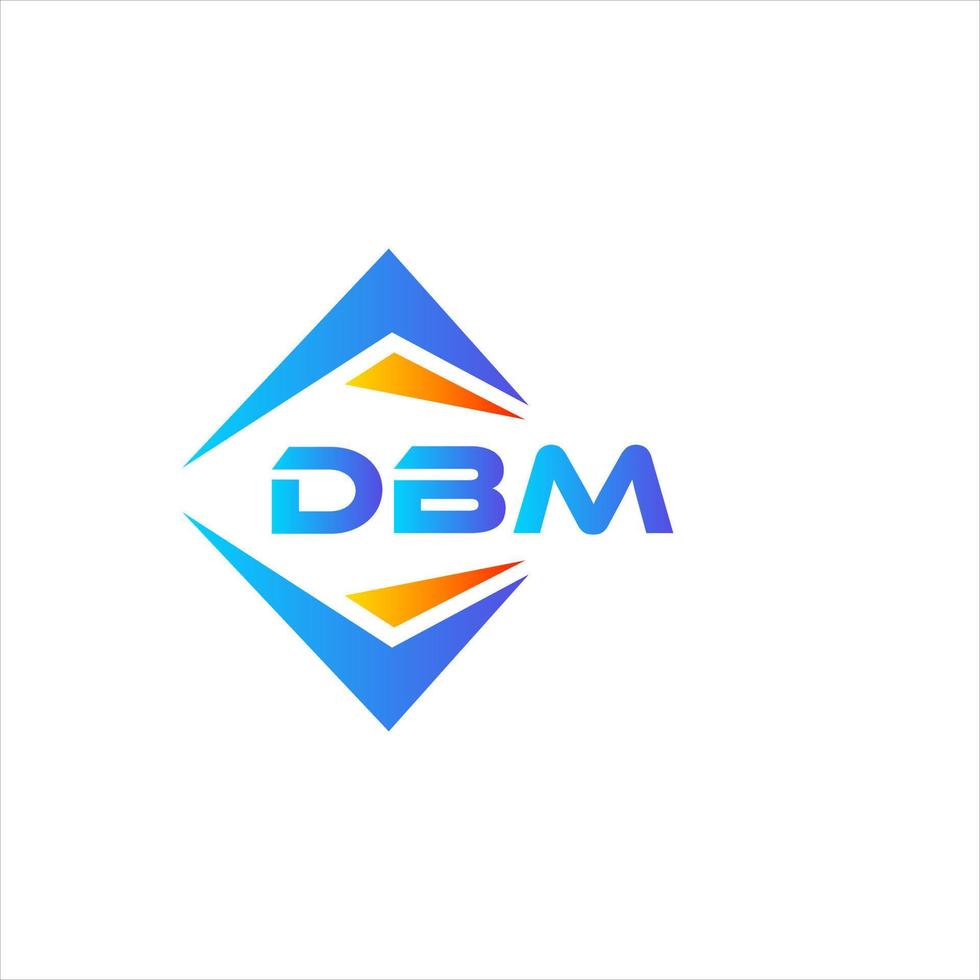 dbm abstrakt teknologi logotyp design på vit bakgrund. dbm kreativ initialer brev logotyp begrepp. vektor