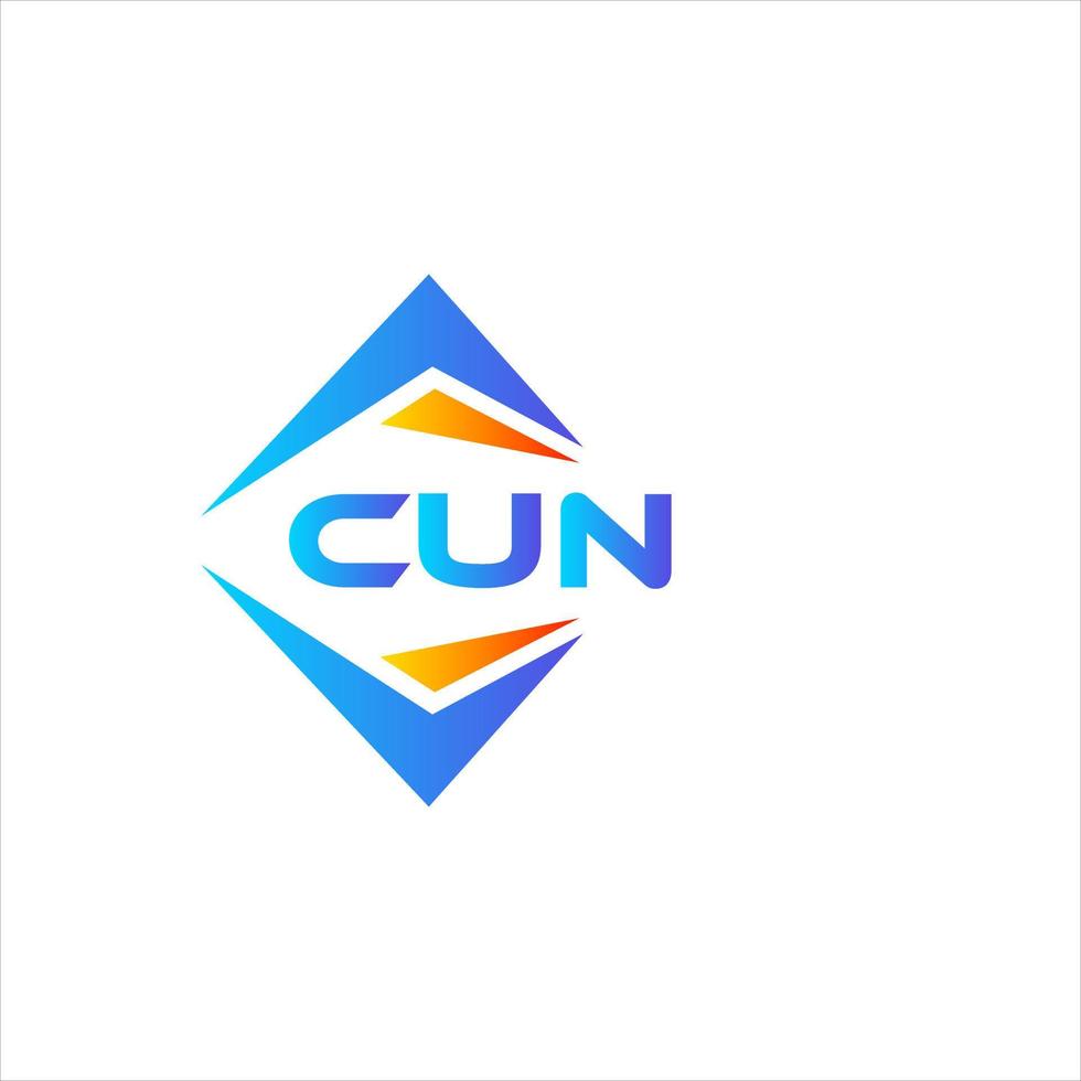 cun abstrakt Technologie Logo Design auf Weiß Hintergrund. cun kreativ Initialen Brief Logo Konzept. vektor