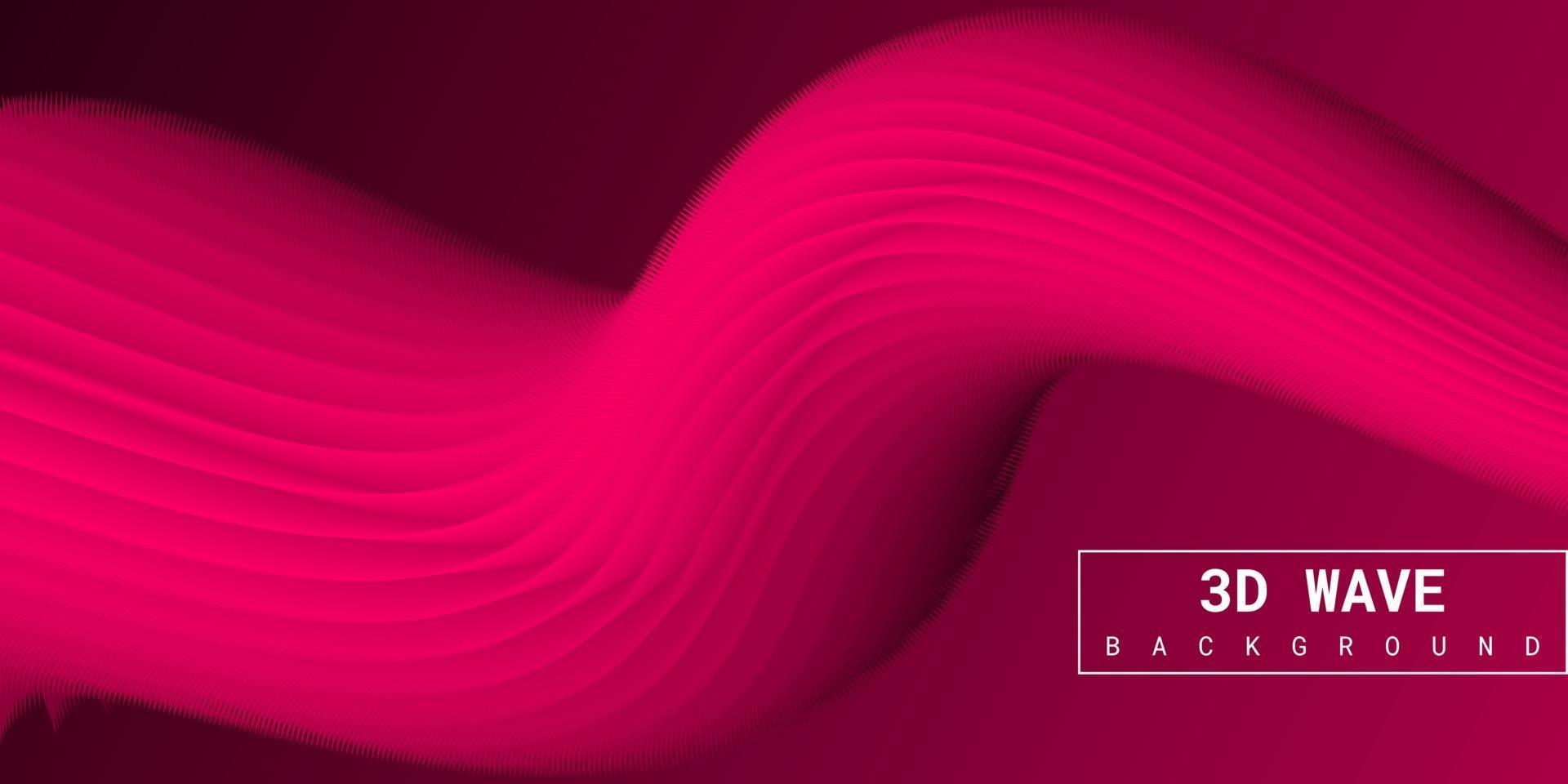 moderner abstrakter flüssiger 3d Hintergrund mit rosa Farbverlauf vektor