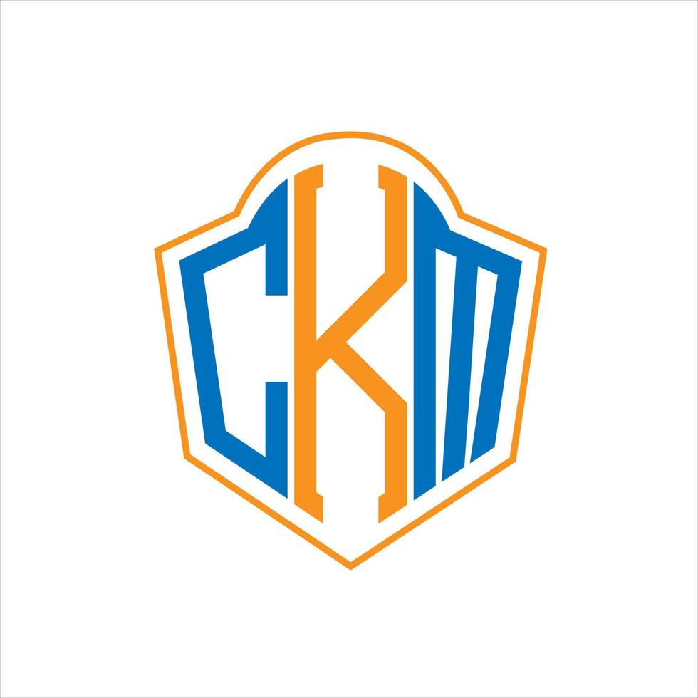 ckm abstrakt Monogramm Schild Logo Design auf Weiß Hintergrund. ckm kreativ Initialen Brief Logo. vektor