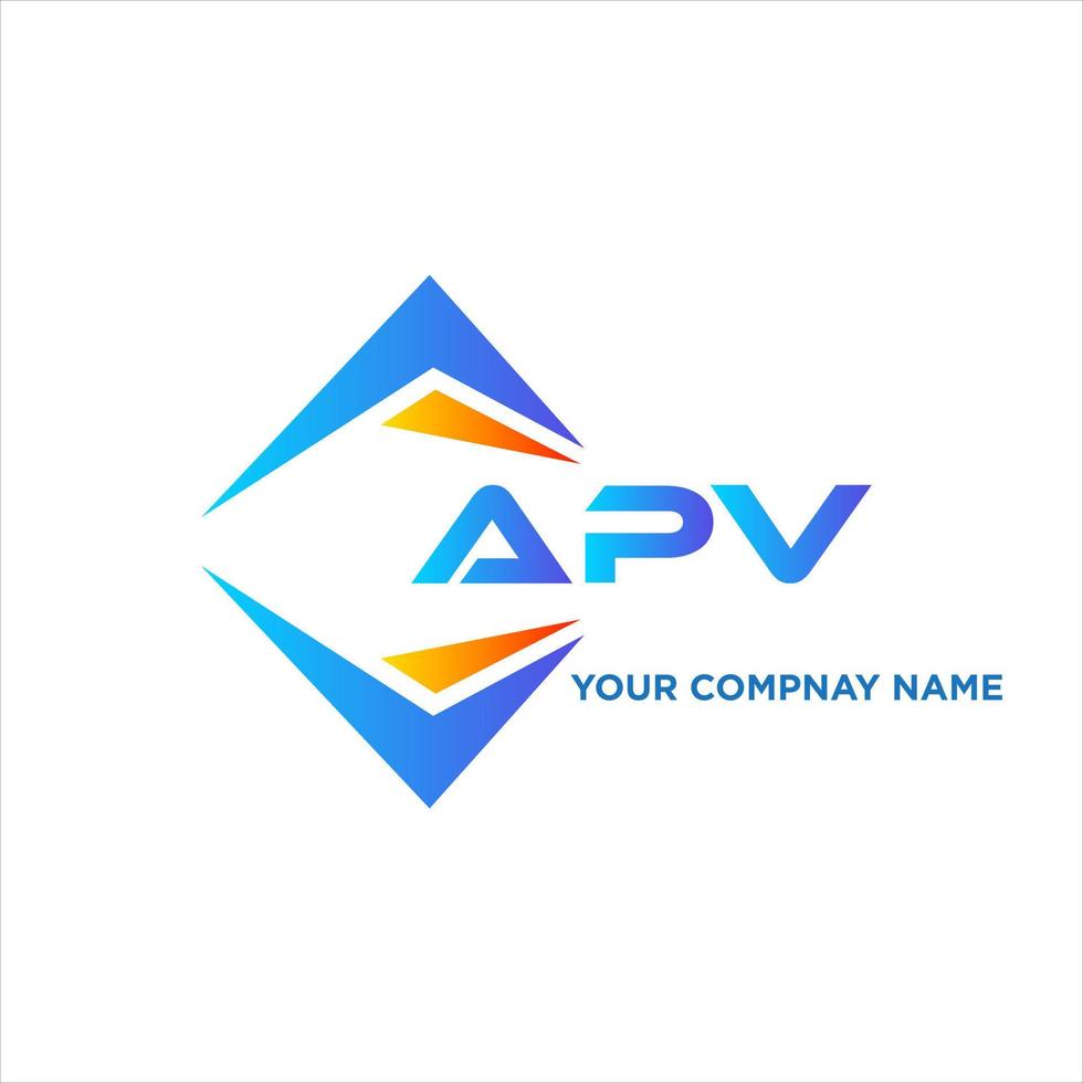 apv abstrakt Technologie Logo Design auf Weiß Hintergrund. apv kreativ Initialen Brief Logo Konzept. vektor