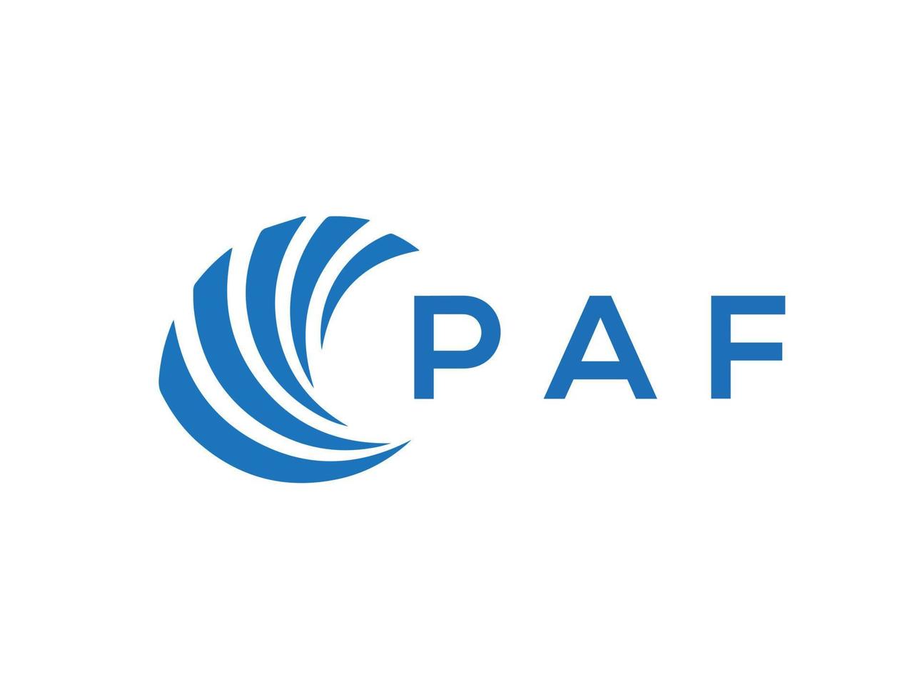 paf brev logotyp design på vit bakgrund. paf kreativ cirkel brev logotyp begrepp. paf brev design. vektor