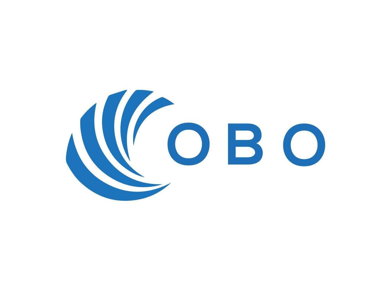 obo brev logotyp design på vit bakgrund. obo kreativ cirkel brev logotyp begrepp. obo brev design. vektor