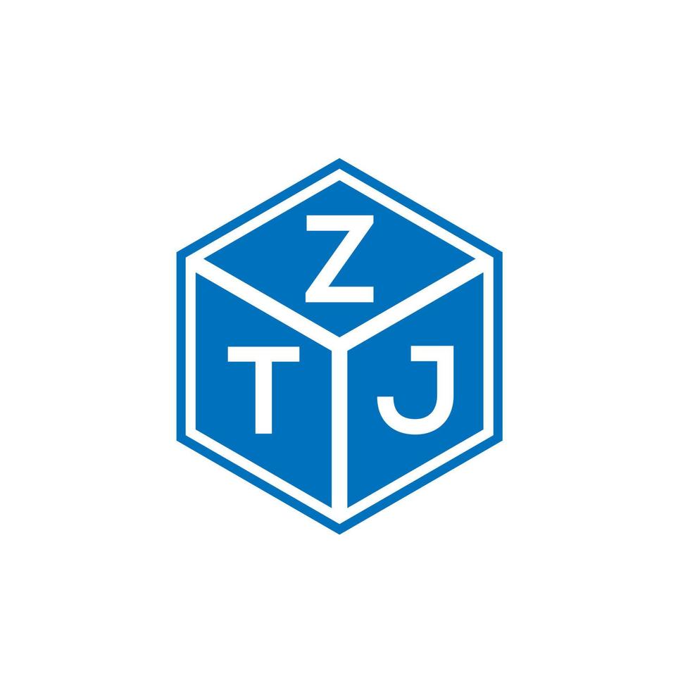 ztj-Buchstaben-Logo-Design auf weißem Hintergrund. ztj kreatives Initialen-Buchstaben-Logo-Konzept. ztj Briefgestaltung. vektor