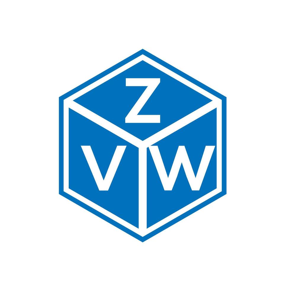 zvw kreativ Initialen Brief Logo Konzept. zvw Brief design.zvw Brief Logo Design auf Weiß Hintergrund. zvw kreativ Initialen Brief Logo Konzept. zvw Brief Design. vektor