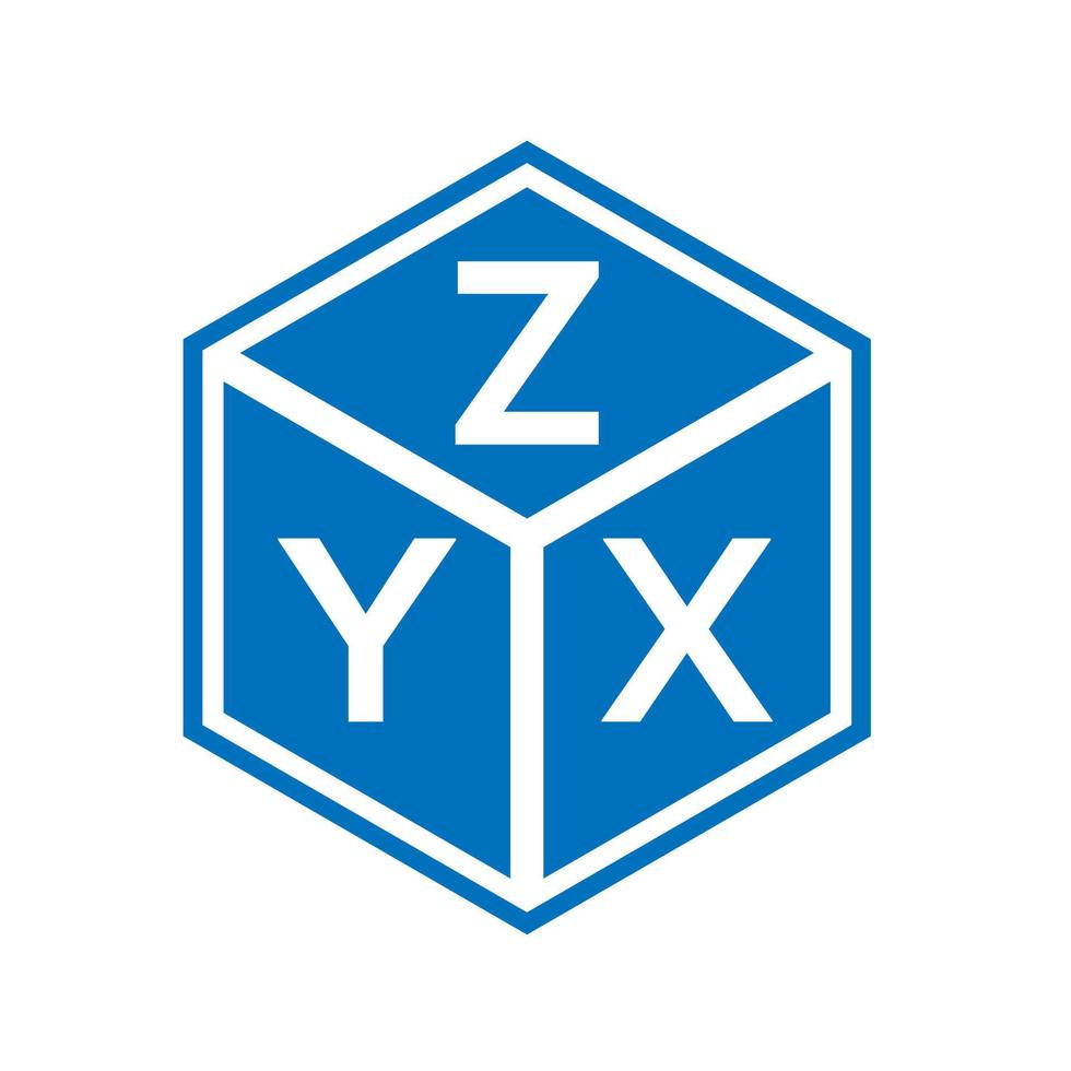 zyx brev logotyp design på vit bakgrund. zyx kreativ initialer brev logotyp begrepp. zyx brev design. vektor