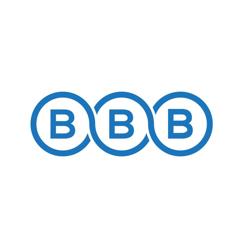 bbb brev logotyp design på vit bakgrund. bbb kreativa initialer brev logotyp koncept. bbb bokstavsdesign. vektor