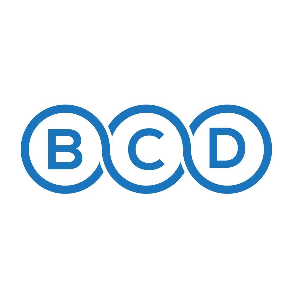 bcd-Buchstaben-Logo-Design auf weißem Hintergrund. bcd kreative Initialen schreiben Logo-Konzept. bcd-Buchstaben-Design. vektor