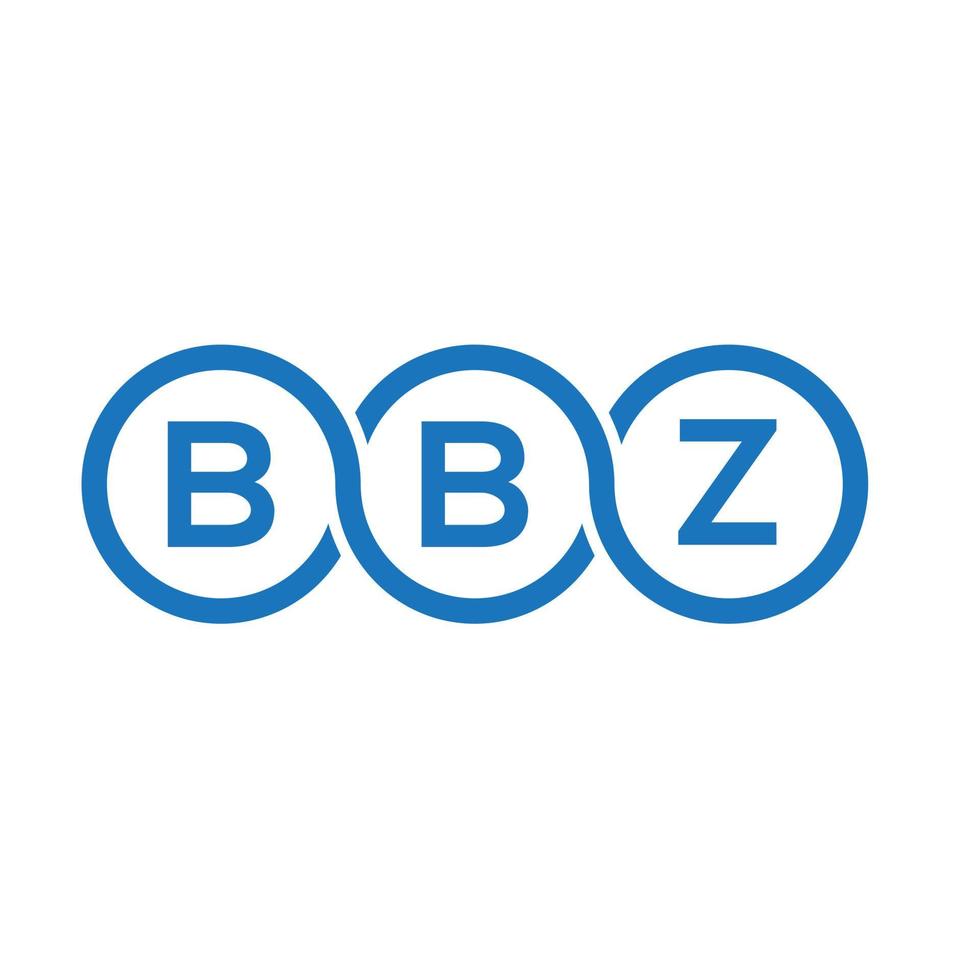 bbz-Brief-Logo-Design auf weißem Hintergrund. bbz kreative Initialen schreiben Logo-Konzept. bbz Briefgestaltung. vektor