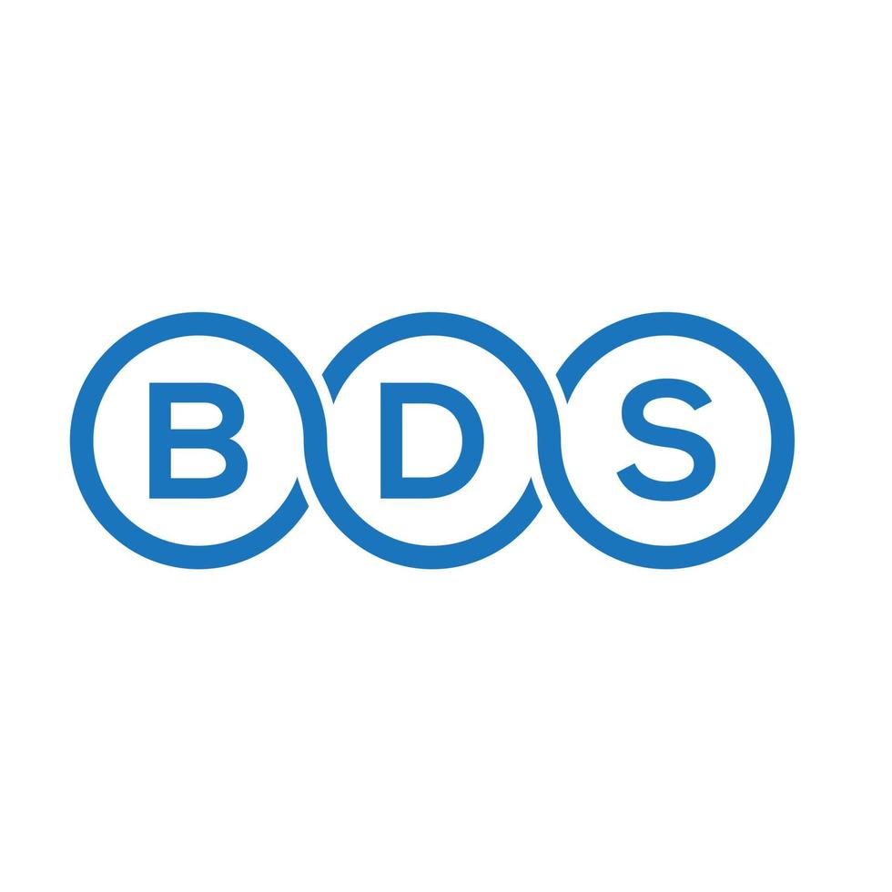 bds brev logotyp design på vit bakgrund. bds kreativa initialer brev logotyp koncept. bds brev design. vektor