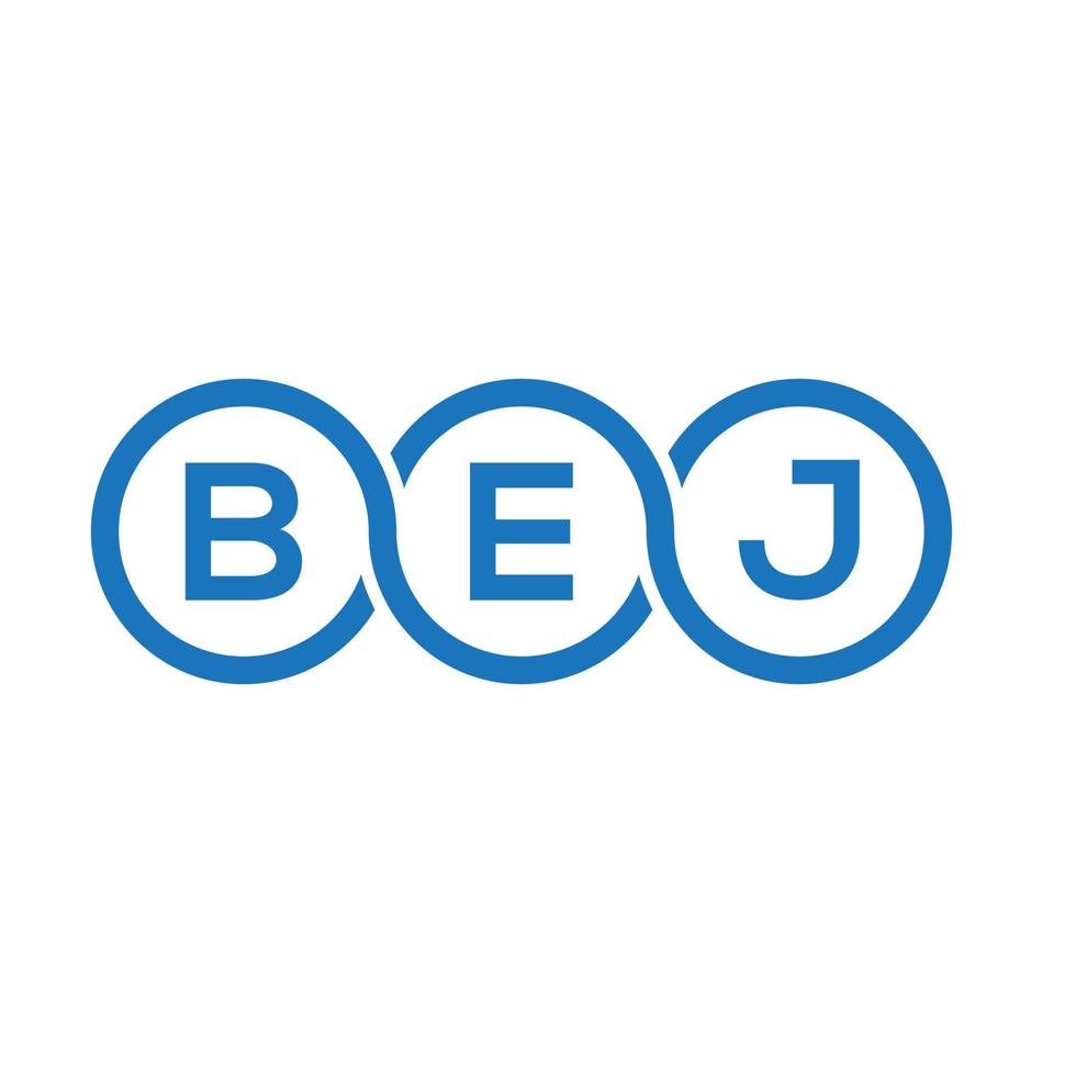 bej brev logotyp design på vit bakgrund. bej kreativa initialer brev logotyp koncept. bej bokstavsdesign. vektor