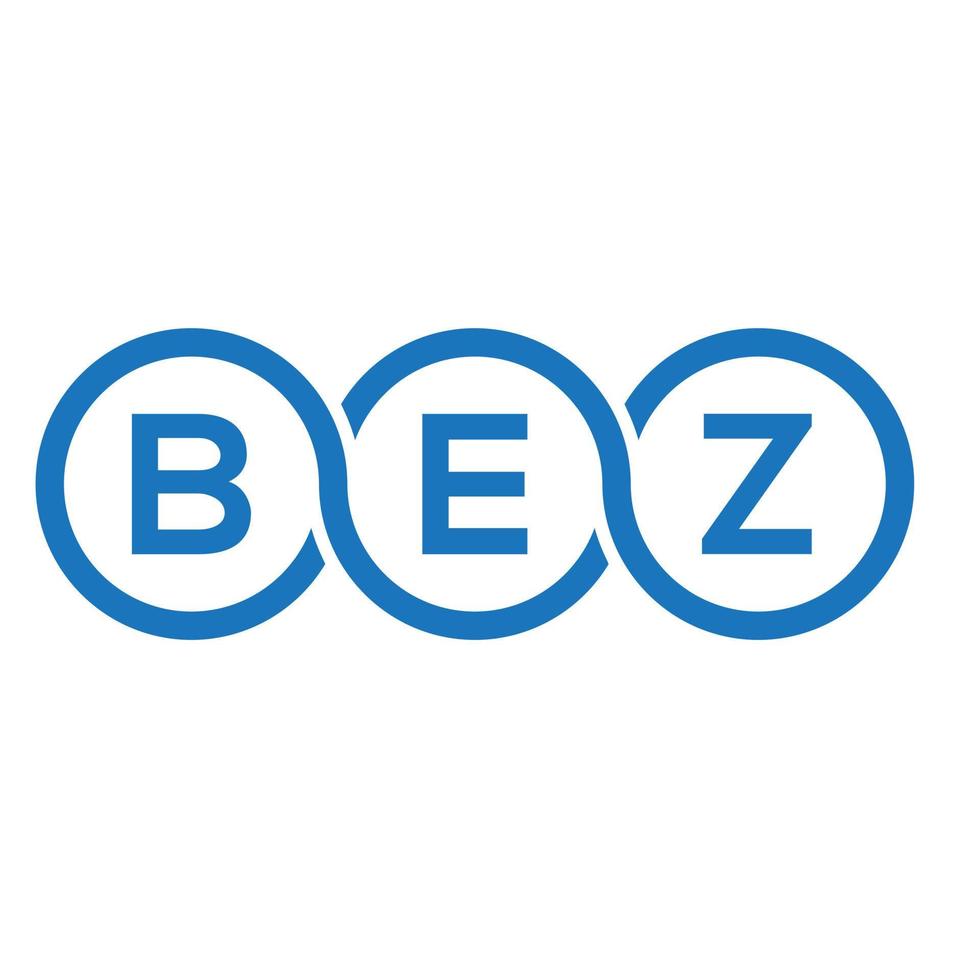 bez-Brief-Logo-Design auf weißem Hintergrund. bez kreative Initialen schreiben Logo-Konzept. bez Briefgestaltung. vektor