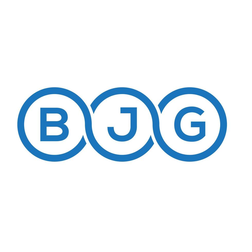 bjg brev logotyp design på vit bakgrund. bjg kreativa initialer brev logotyp koncept. bjg bokstavsdesign. vektor