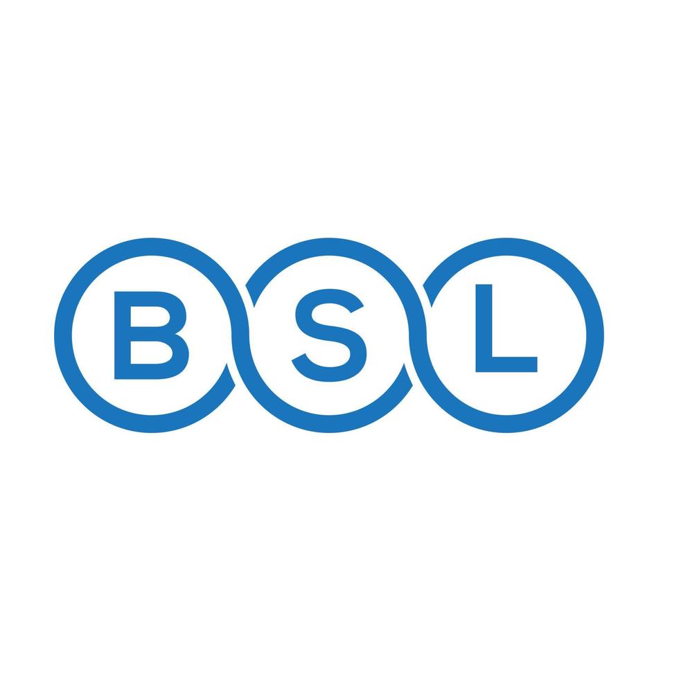 bsl brev logotyp design på vit bakgrund. bsl kreativa initialer brev logotyp koncept. bsl bokstavsdesign. vektor