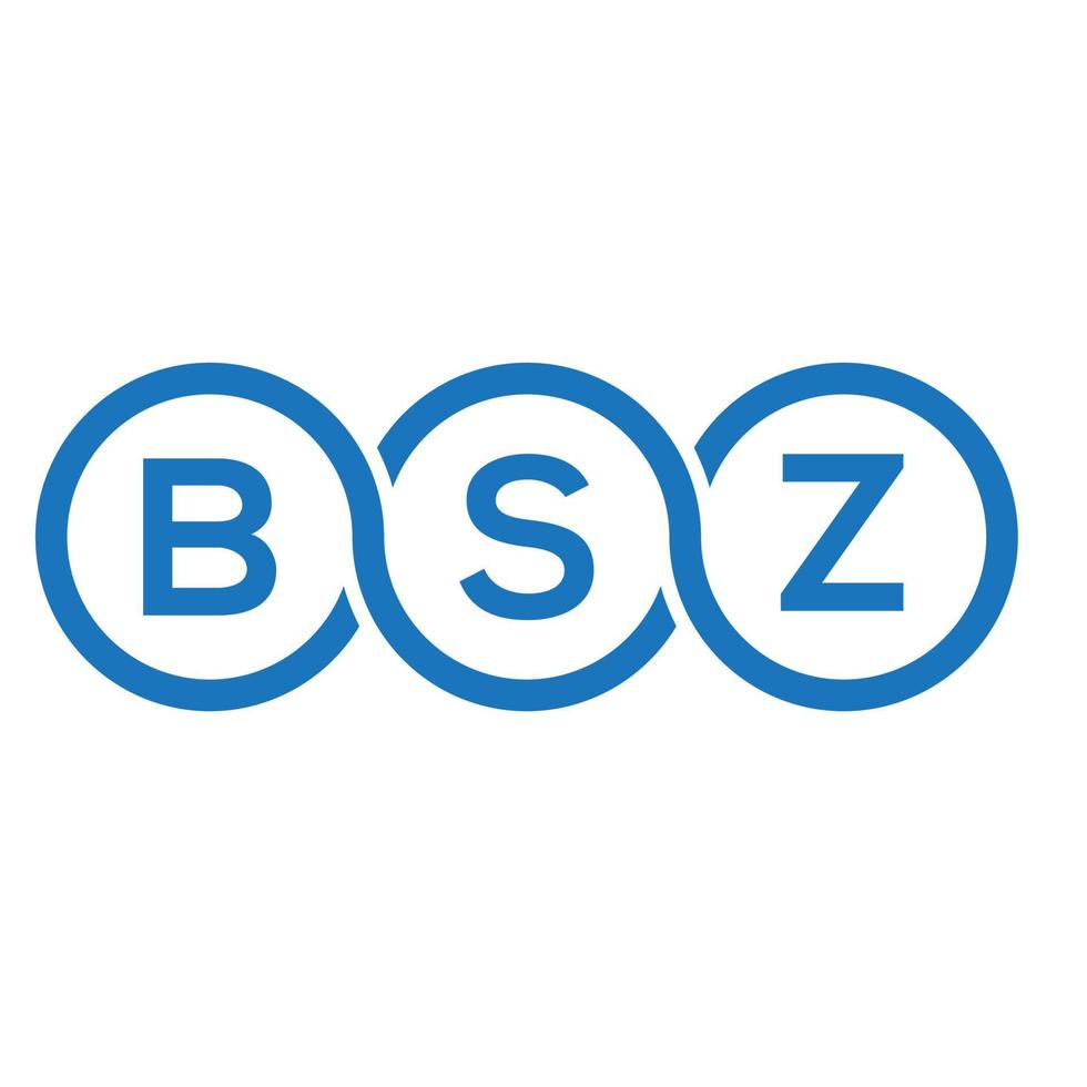 bsz brev logotyp design på vit bakgrund. bsz kreativa initialer brev logotyp koncept. bsz bokstavsdesign. vektor