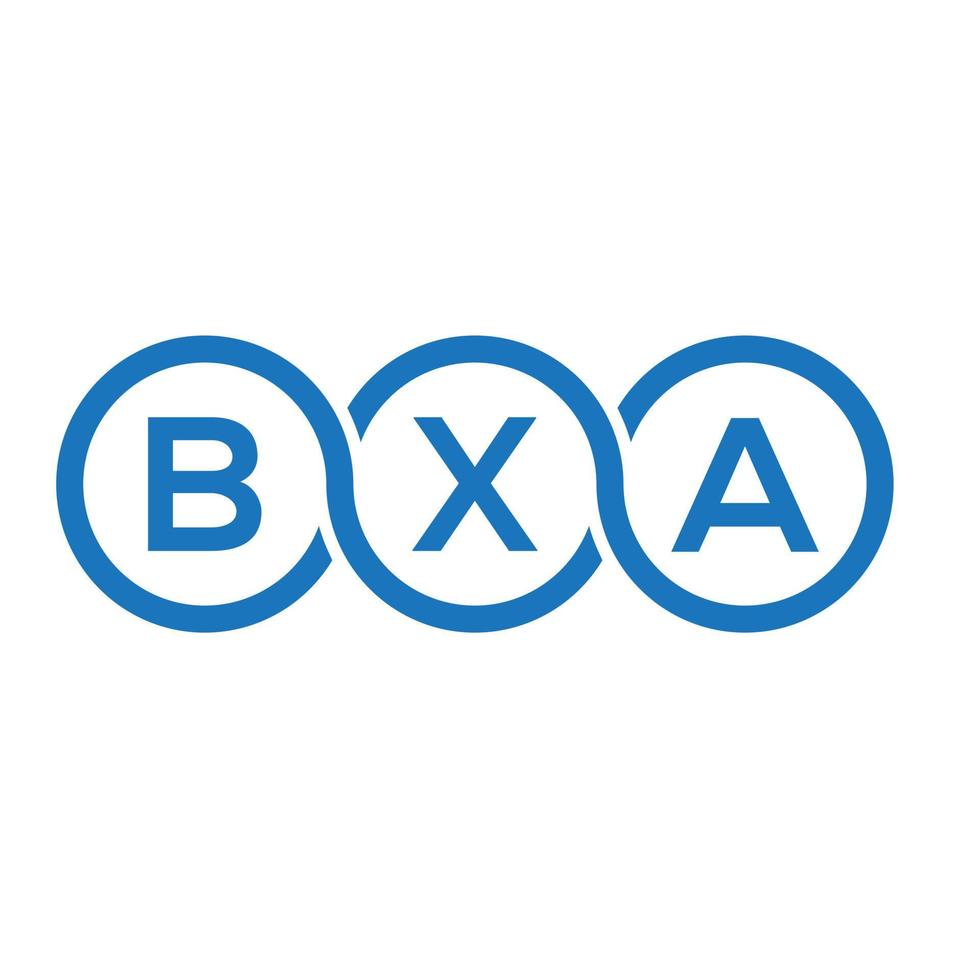 bxa-Buchstaben-Logo-Design auf weißem Hintergrund. bxa kreatives Initialen-Buchstaben-Logo-Konzept. bxa Briefgestaltung. vektor