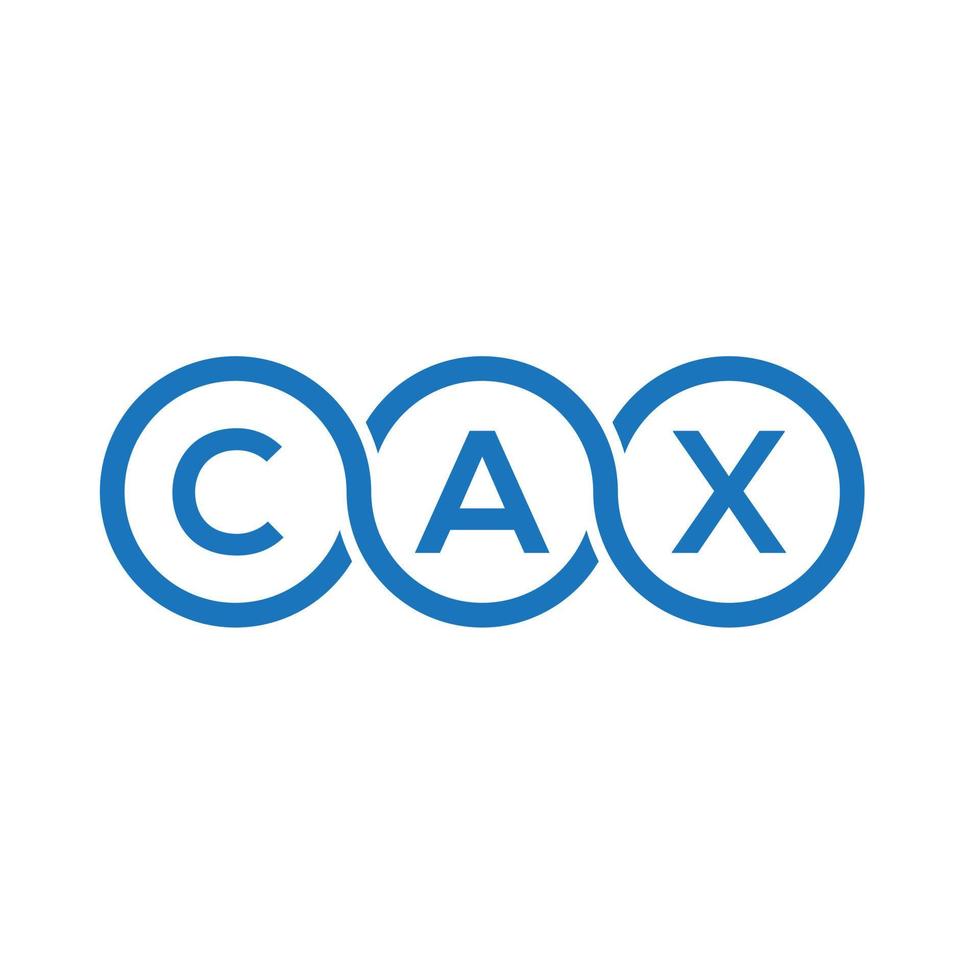 cax brev logotyp design på vit bakgrund. cax kreativa initialer brev logotyp koncept. cax brev design. vektor