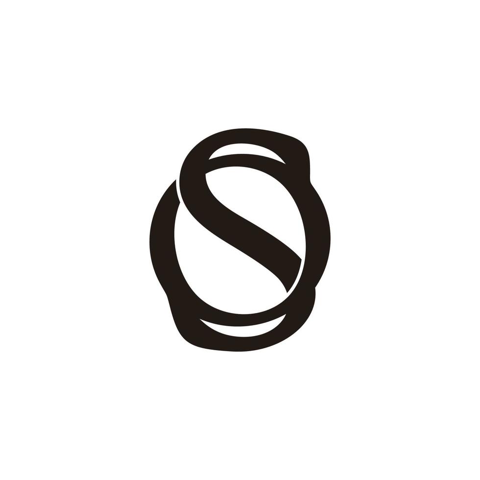 brev os enkel 3d platt design symbol logotyp vektor