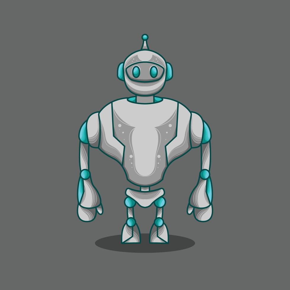 Humanoid Roboter Maskottchen vektor