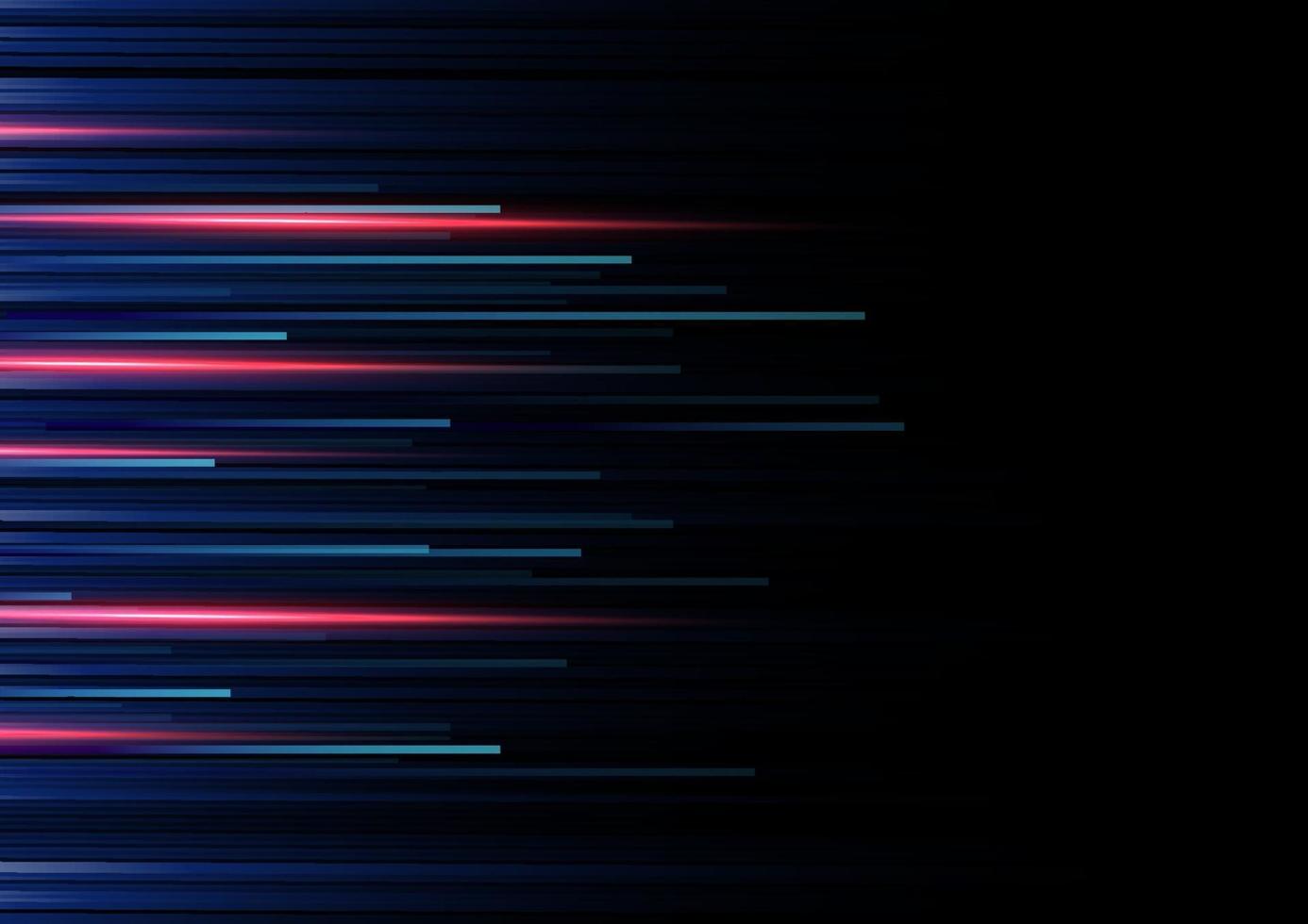 abstrakt röd och blå randlinjer mönster på mörkblå bakgrund. teknikstil. vektor