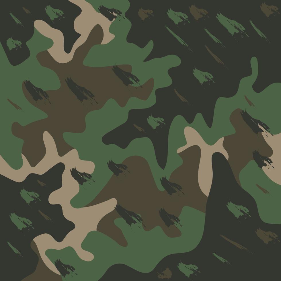 abstrakt Grün tarnen Muster Militär Hintergrund vektor