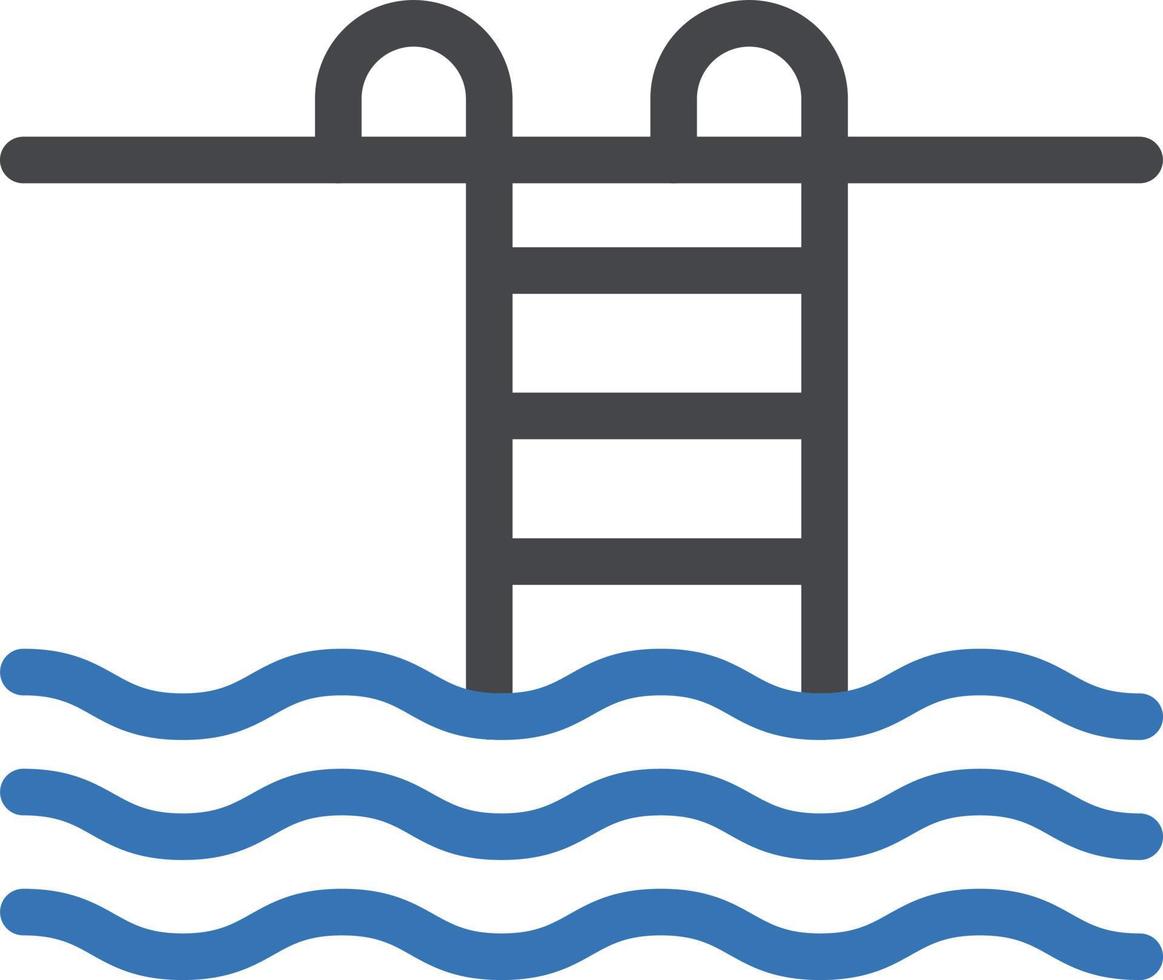 Schwimmbad-Vektor-Illustration auf einem Hintergrund. Premium-Qualitäts-Symbole. Vektor-Icons für Konzept und Grafikdesign. vektor