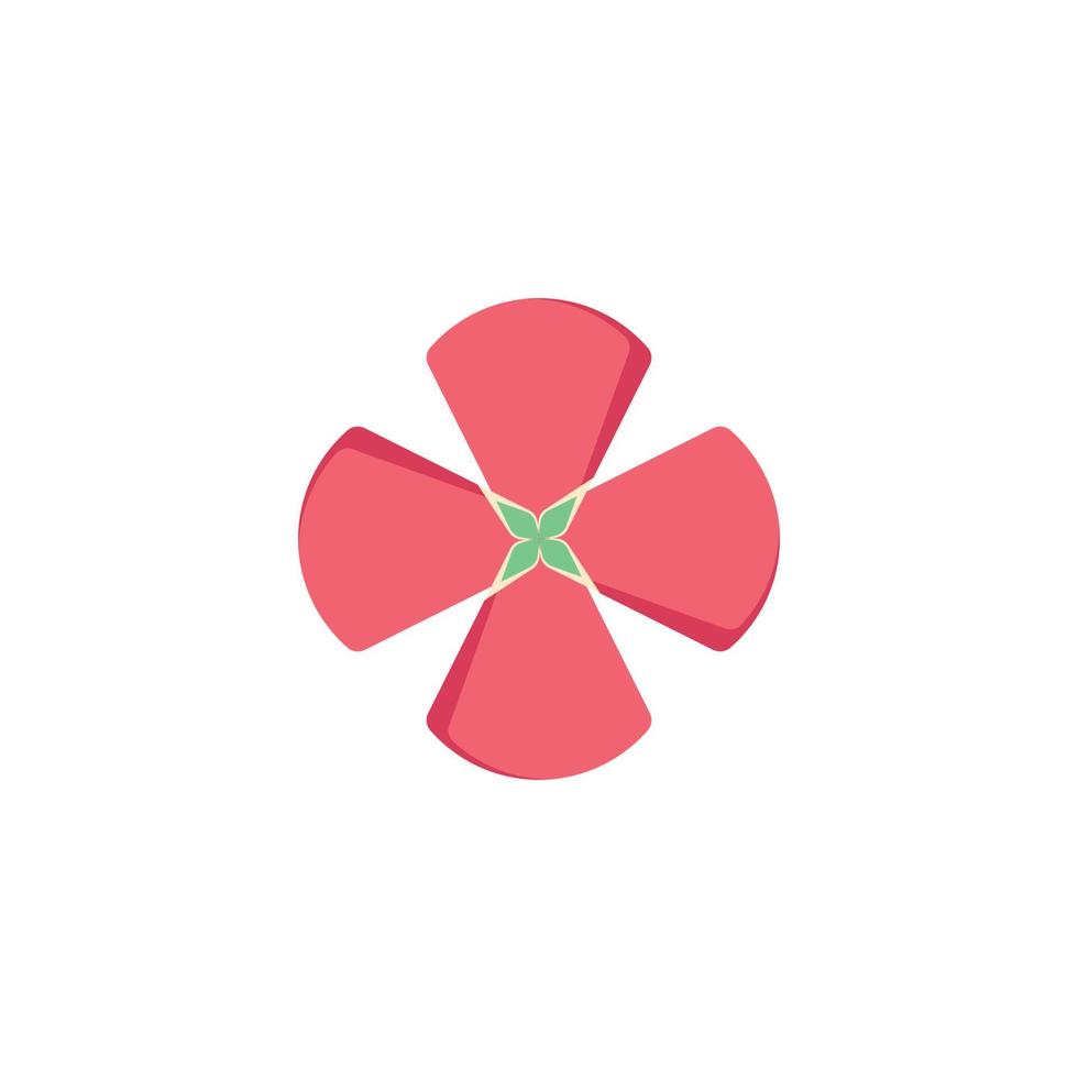 Blume Logo Hintergrund Rosa Desgin vektor