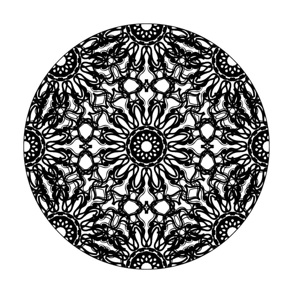 handgezeichnetes Mandala. dekoration in ethnischer orientalischer gekritzelverzierung. vektor