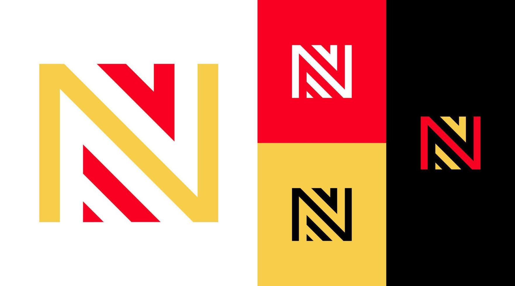 n Monogramm Geschäft Unternehmen Logo Design vektor