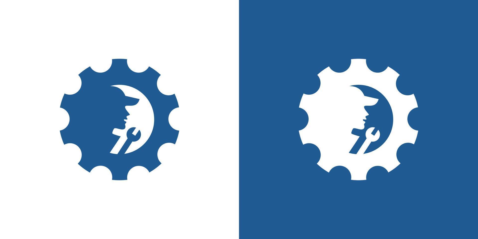 modern und Fachmann Mechaniker Logo Design vektor