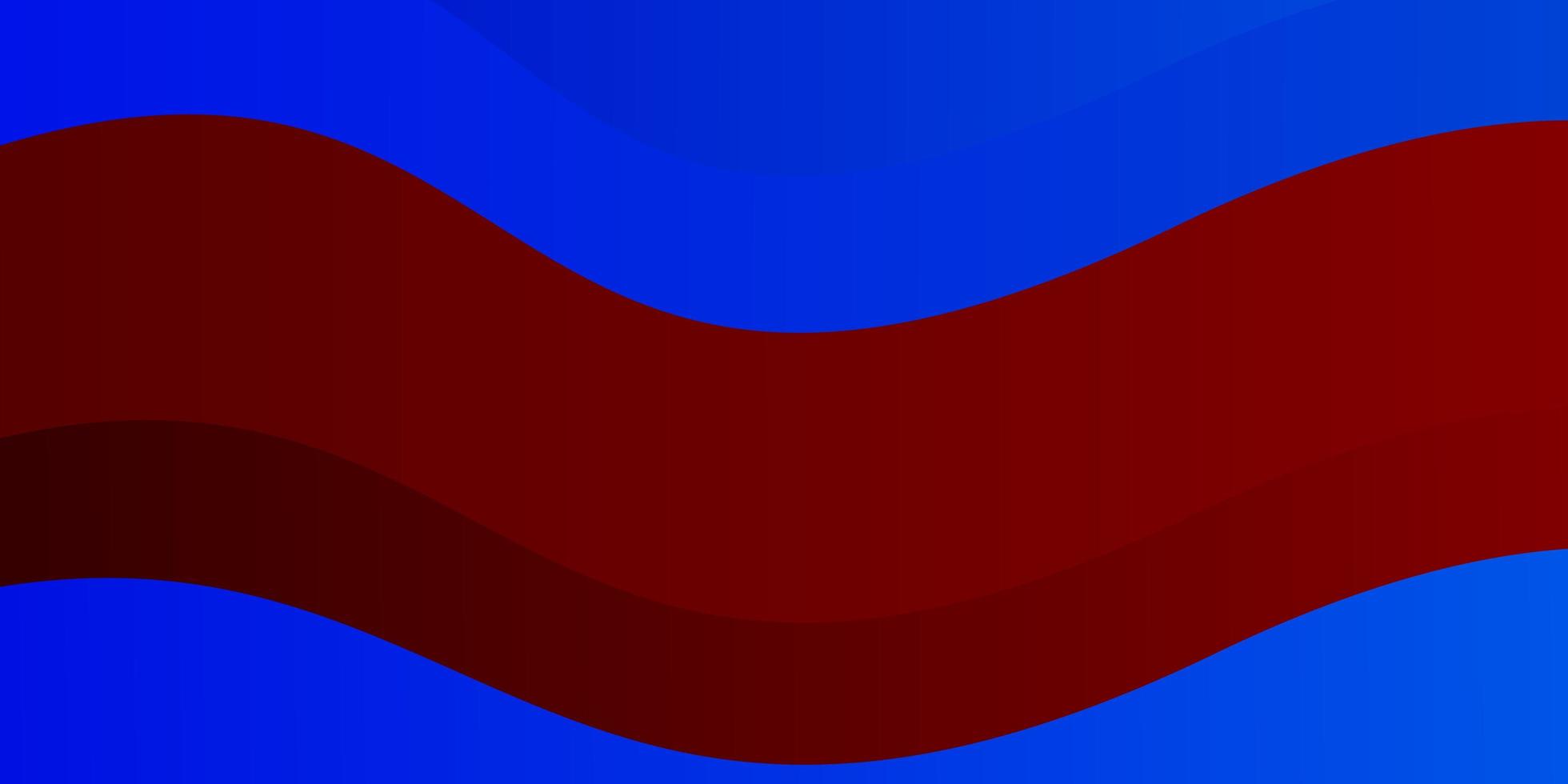 ljusblå, röd vektorbakgrund med sneda linjer. vektor