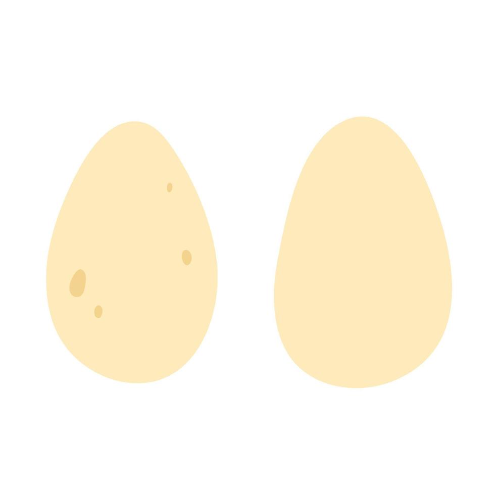 vektor illustration av ägg i platt stil. ikon av ägg isolerat på vit bakgrund.