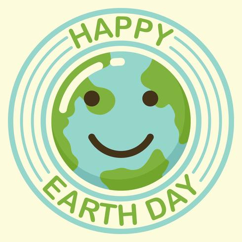Happy Earth Day Hintergrund vektor