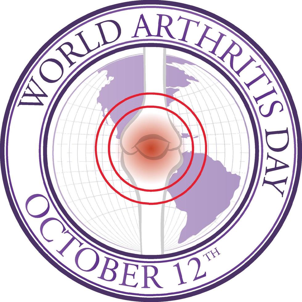 World Arthritis Day affischdesign vektor