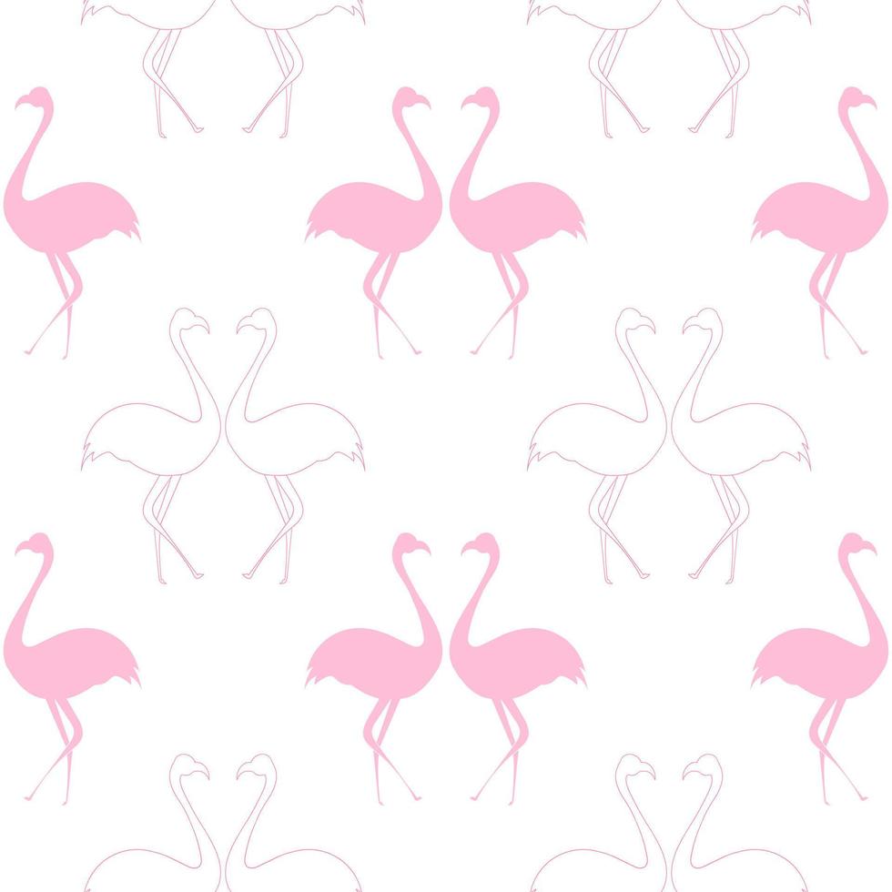 Flamingo Vogel nahtlos Muster 2 vektor