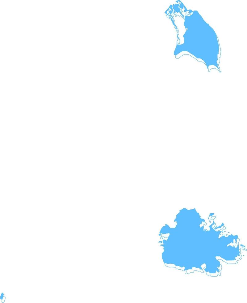 Antigua und Barbuda Vektor map.hand gezeichnet Minimalismus Stil.
